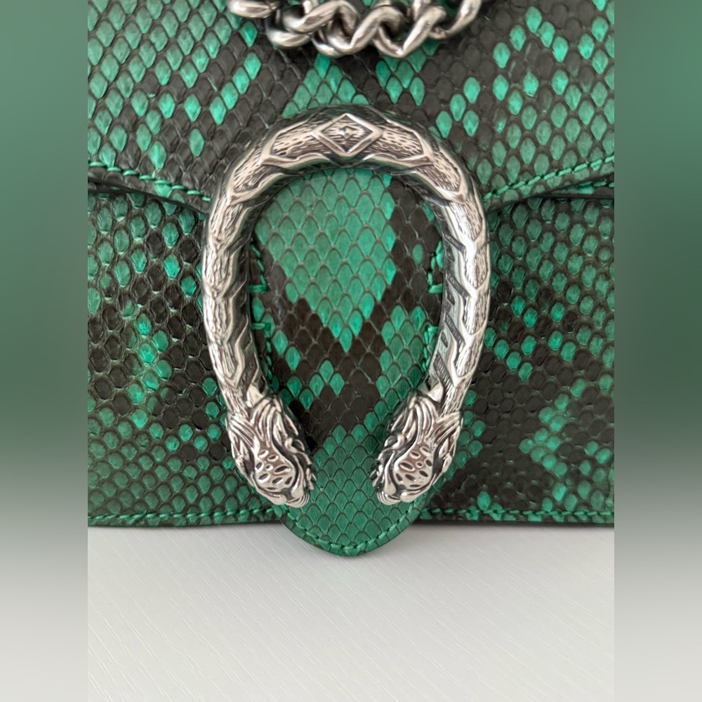 Gucci Small Dionysus Green Python Bag - image 2